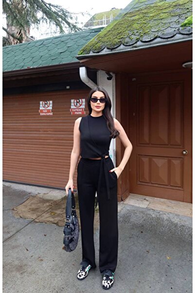 ZAWẼN طقم نسائي مكون من قطعتين برباط ناعم الملمس - الموسم الجديد