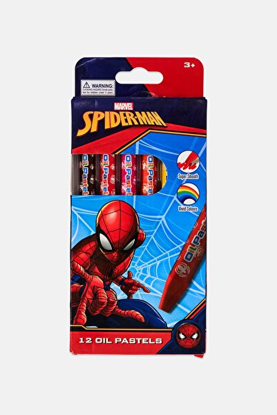 Marvel Spider-Man 12 Pieces Oil Pastels, Multicolor