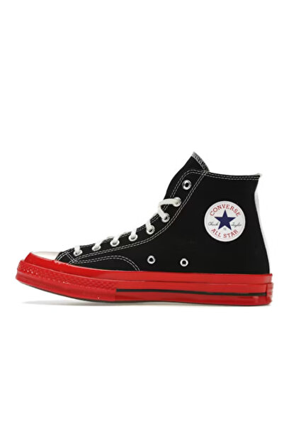 Converse Chuck Taylor All Star 70 Hi Comme des Garçons PLAY Black Red Midsole