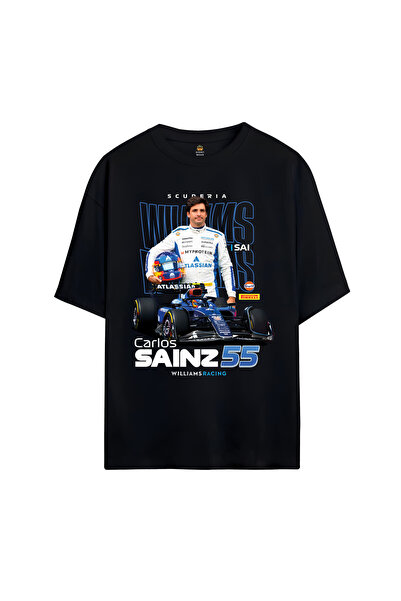 SVART WEAR Carlos Sainz cu imprimeu supradimensionat tricou