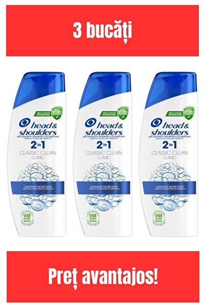 Head & Shoulders HEAD&SHOULDERS 330ML 2 ÎN 1 CLASIC CLEAN x2