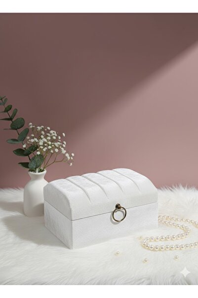 Duru Çeyiz Sandıkları Lüks Kadife Makyaj Sandığı
