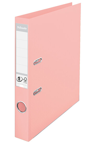 Esselte Laminated Inside Outside Lever Arch File 5 Cm Peach No.1 Power