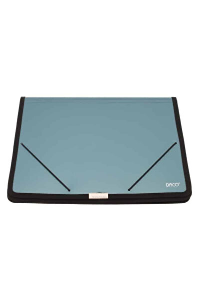 daço Plastic Folder with Elastic and Green Bellows