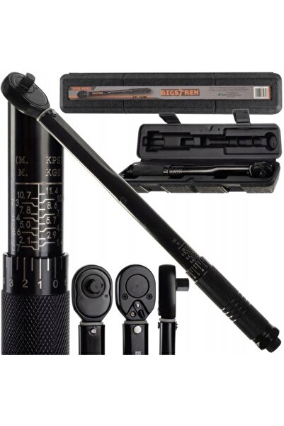 Bigstren Torque Wrench 7-112 Nm, 3/8", Stainless Steel, Length Adjustment 34....
