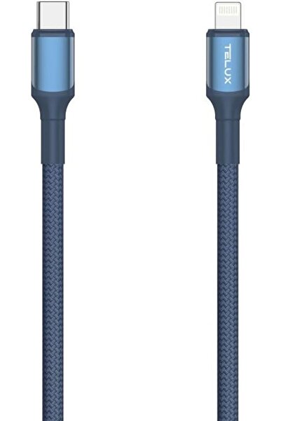 telux FLEXIX 27W USB-C to Lightning Braided Cable 1m, 10K+ Bend Lifespan, Dat...