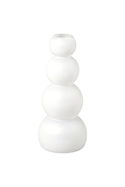 IKEA VINTERFINT Vase, matte glass/white, 32 cm