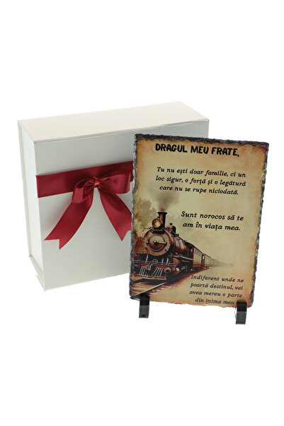 GiftExpress Personalized Gift for Brother – Natural Slate Stone Plaque with M...