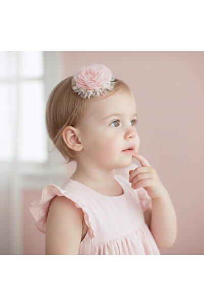 BİLGEN Style Bandană elastică cu cataramă trandafir pentru fete. Prețul este ...