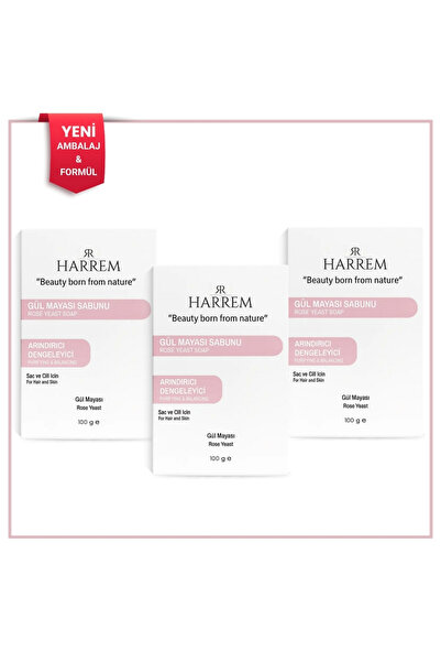 Harrem Gül Mayası Sabunu 100 gr x 3 Adet
