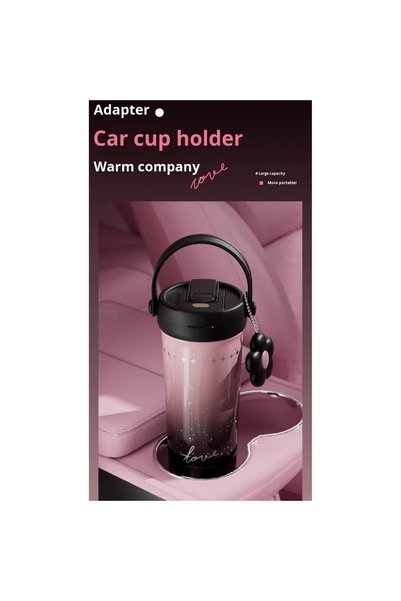 LITTLE ANGEL - Kids Water Bottle 550Ml Thermos Straw Cup, 316 Stainless Steel