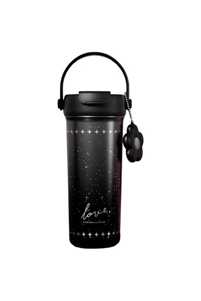 LITTLE ANGEL زجاجة ماء للأطفال سعة 550 مل مع ماصة، مصنوعة من الفولاذ المقاوم ...