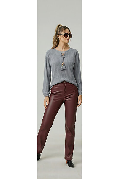 THEBEK Tie-Down Collar |   Hair Weave Twist Fabric |   Long Sleeves |   Women...