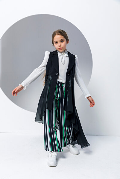 incity Girl's Tulle Asymmetrical Long Jacket – New Season