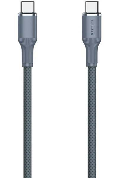 telux SWIFTX 60W USB-C to USB-C Charging Cable 1m, Nylon Braid, 10K+ Bend Lif...