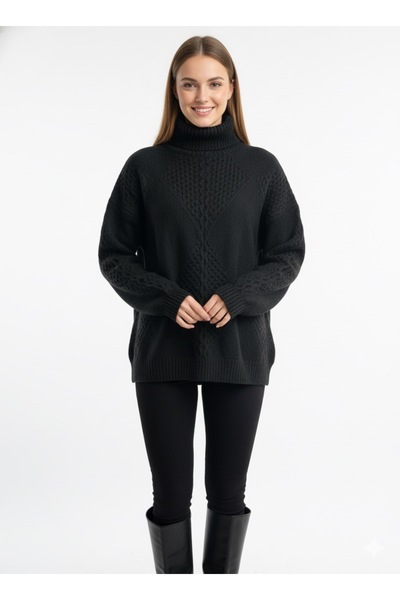 ModaPlaza Women's Turtleneck Sweater 7344