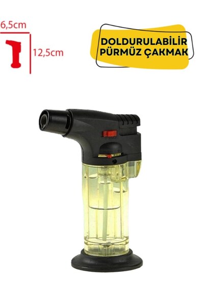 Macrostar Mini Pürmüz Doldurulabilir Depolu Pürmüz Çakmak Ayaklı 1300 Derece