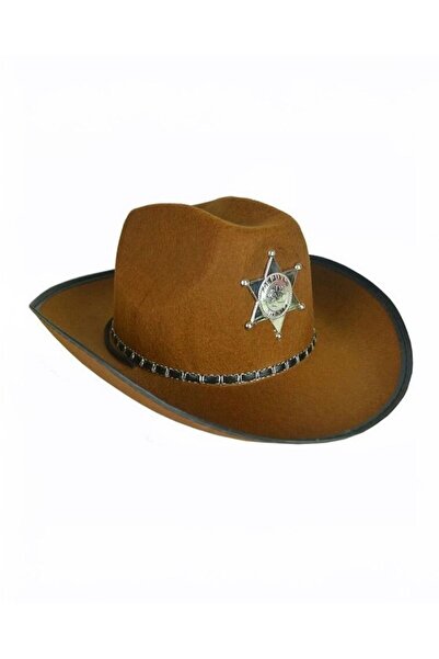 PARTİ SEPETİ Καφέ Καουμπόικο Καπέλο Σερίφη Πολυτελείας