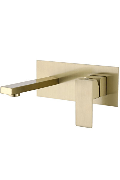 OEM Baterie chiuvetă încorporată, montată pe perete, auriu periat