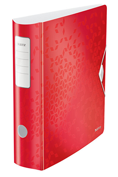 Leitz Dosar laminat cu pârghie 8,2 cm, 180 grade, roșu, activ WOW