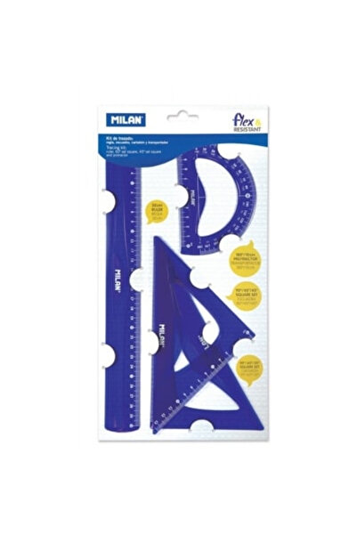 Milan Blue Flex Geometry Set