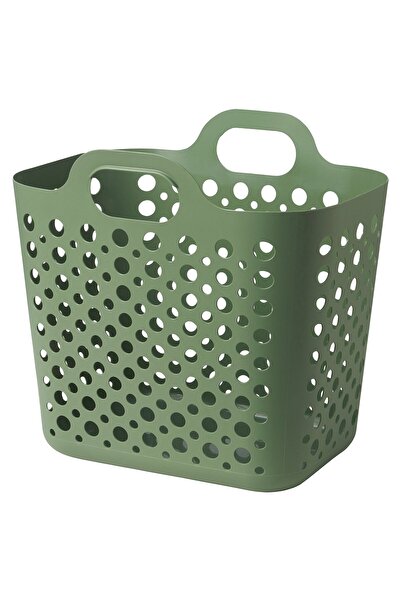IKEA Coș de rufe flexibil SLIBB, verde, 24L