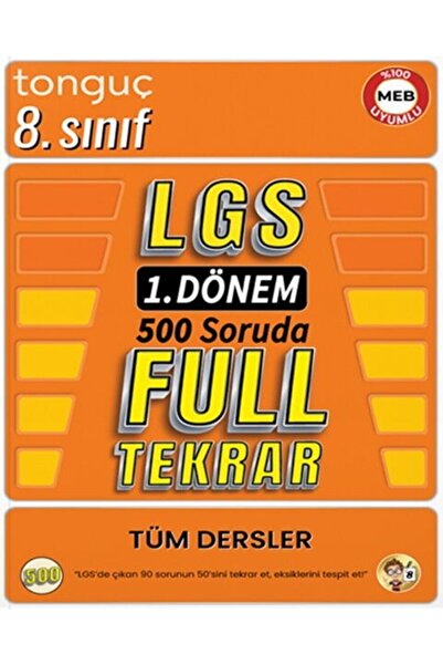 Kapadokya Yayınları Tonguç Akademi 8. Sınıf LGS 1. Dönem Full Tekrar