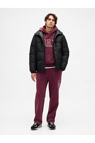 GAP Erkek Bordo Heavyweight Relaxed Logo Eşofman Altı