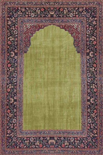 FOREVERALDORA Covoraș verde |   Model clasic, textură moale, bază anti-alunecare