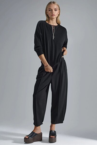 Hiccup Modal Textured Zippered Collar Double Suit Bersan Collection