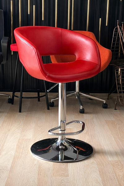 EVOFİSDUNYASİ Ciro Boru Ayaklı Bar Sandalyesi