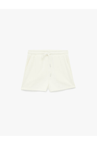 Koton Comfortable Fit Viscose Blended Waist-Tie Mini Sports Shorts