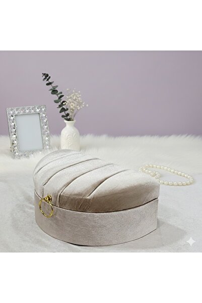 Duru Çeyiz Sandıkları Lüks Kadife Makyaj Bohça Çeyiz Sandığı