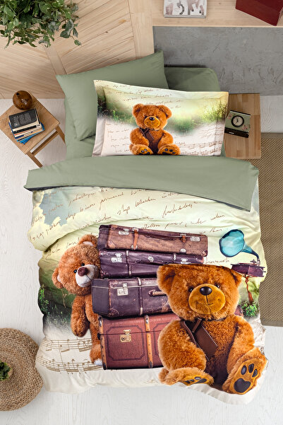 First Choice طقم غطاء لحاف فردي من جودين، 100% قطن، 150 TC (56 خيط)، رانفورس