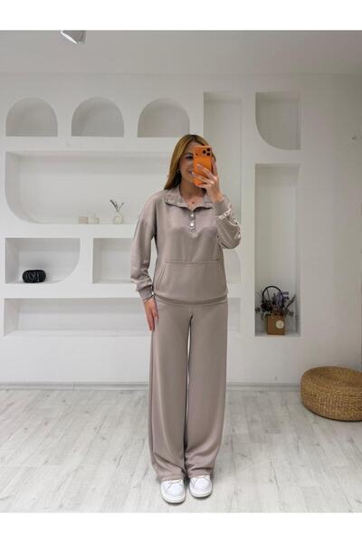 Trendingsize Modal Textured Collar Patch Detailed Suit