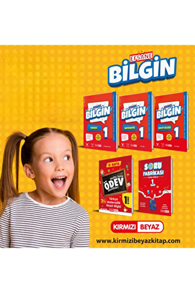 Kırmızı Beyaz Yayınları EFSANE BİLGİN 1. SINIF 2. DÖNEM SETİ 2025-2026