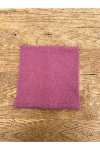 Dükkan Artı Cotton Ribana Neck Collar Pink