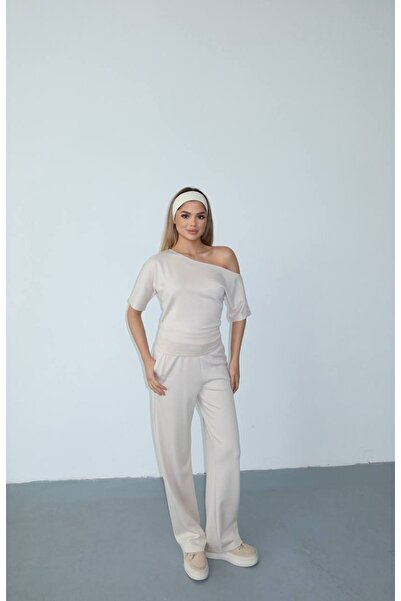 ZAWẼN Women's Off-Shoulder Two-Piece Set – New Season