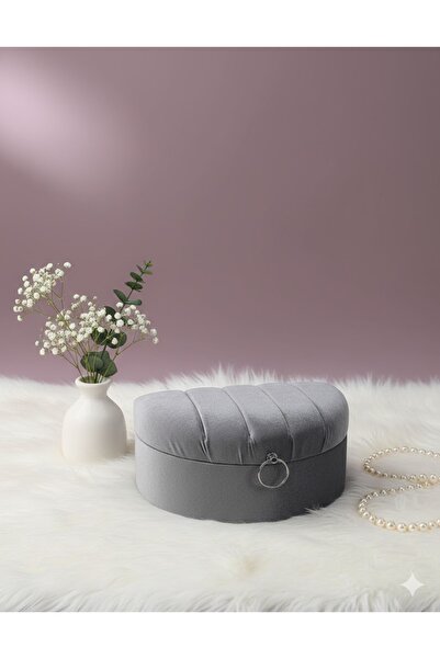 Duru Çeyiz Sandıkları Lüks Kadife Makyaj Bohça Çeyiz Sandığı