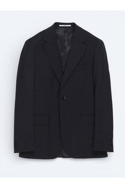 Kip Anthracite Plain Wool Blend Suit