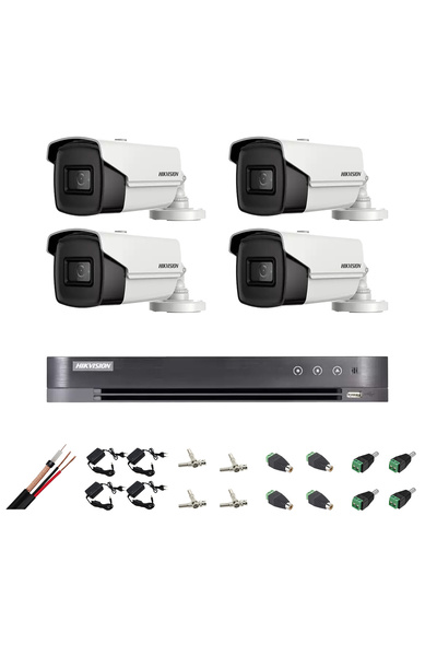 Hikvision Kit de supraveghere ultra profesional cu 4 camere 8MP 4K