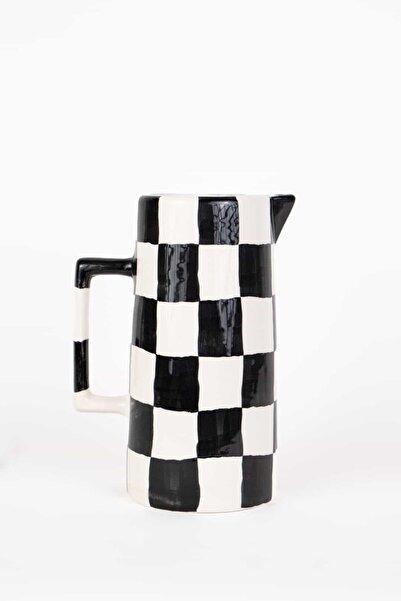 Berthe London Çift Renkli Seramik Sürahi/Vazo