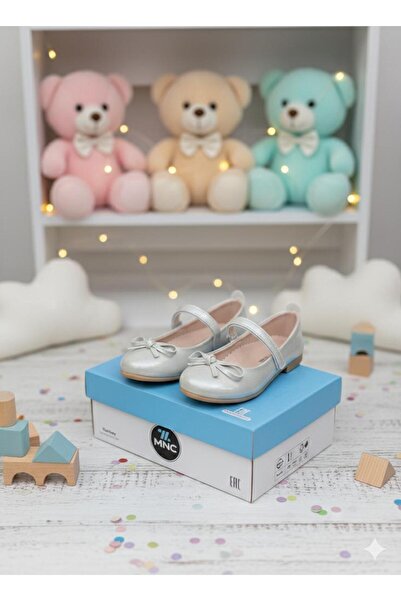 Minican Блестящи момичешки обувки тип „Мери Джейн“ | С панделка с камъни | Об...
