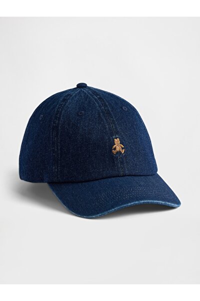 GAP Erkek Koyu Mavi Denim Brannan Bear Beyzbol Şapka