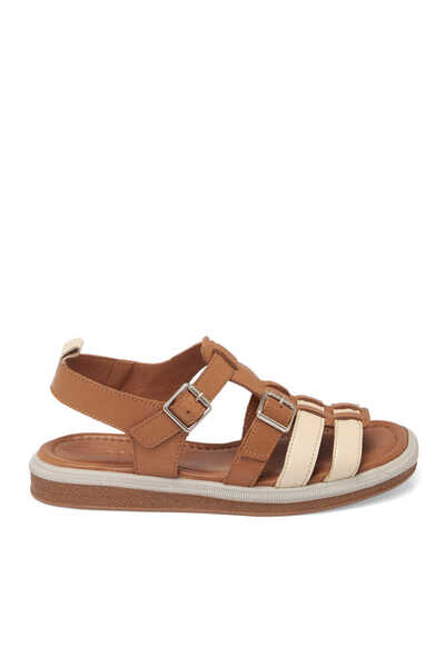 Tergan Taba Hakiki Deri Kadın Sandalet - K25Y1SN67792-A29
