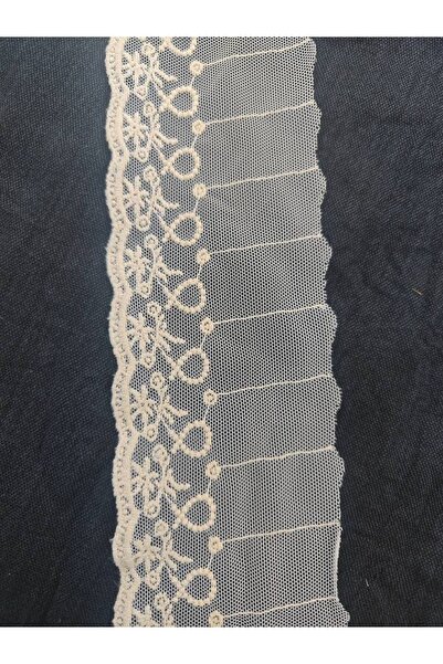 FASHİON DANTEL Cotton Floral Guipure Lace on Tulle 8 cm with 4cm Pattern Length