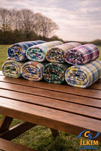 cs ilkim Plaid 8-Piece Multi-Purpose Table Cloth & Picnic Cover & Table Cover...