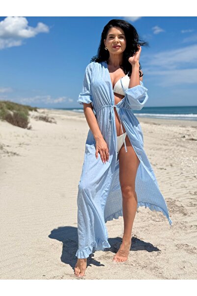 RAMONA BADESCU EXCLUSIVE Women's cover-up beach dress, flowy, with drawstring...