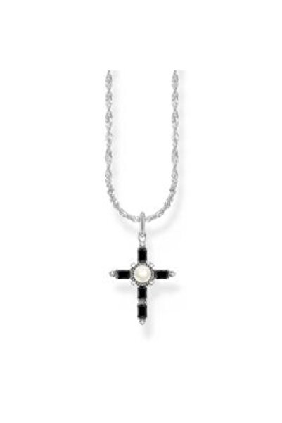 Thomas Sabo KE 2296-167-11-L 45 V Silver Necklace with Cross Pendant Cross Ro...