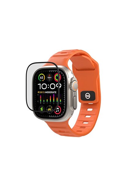 Mobile Origin Apple Watch Ultra 49mm Black Hybrid Screen Guard - Easy Install...